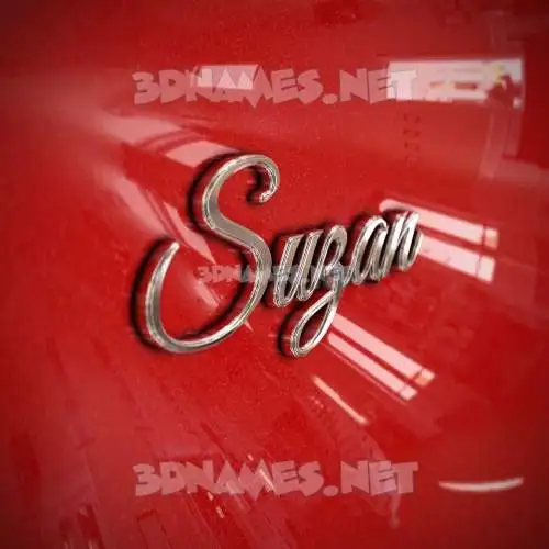 suzan in Car Paint style - 3D name wallpaper suzan in Car Paint style - 3D name wallpaper