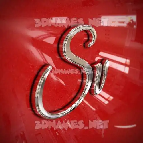 sv in Car Paint style - 3D name wallpaper sv in Car Paint style - 3D name wallpaper