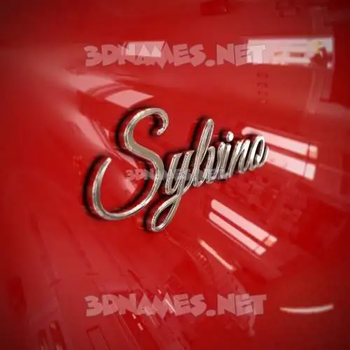 sylvino in Car Paint style - 3D name wallpaper