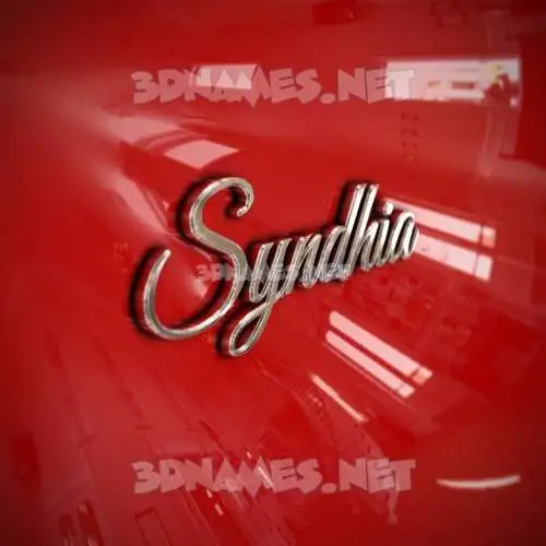 syndhia in Car Paint style - 3D name wallpaper syndhia in Car Paint style - 3D name wallpaper