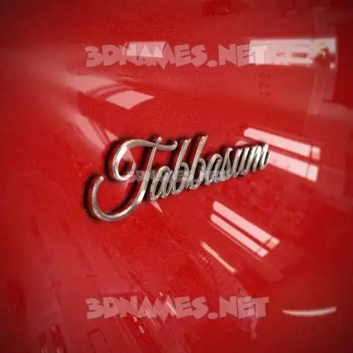 tabbasum in Car Paint style - 3D name wallpaper tabbasum in Car Paint style - 3D name wallpaper