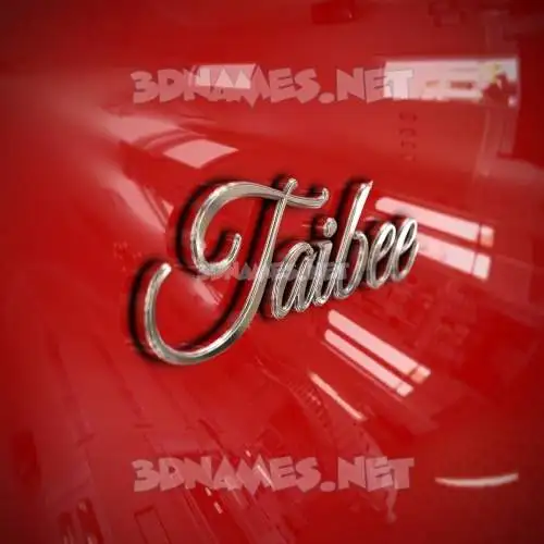 taibee in Car Paint style - 3D name wallpaper taibee in Car Paint style - 3D name wallpaper