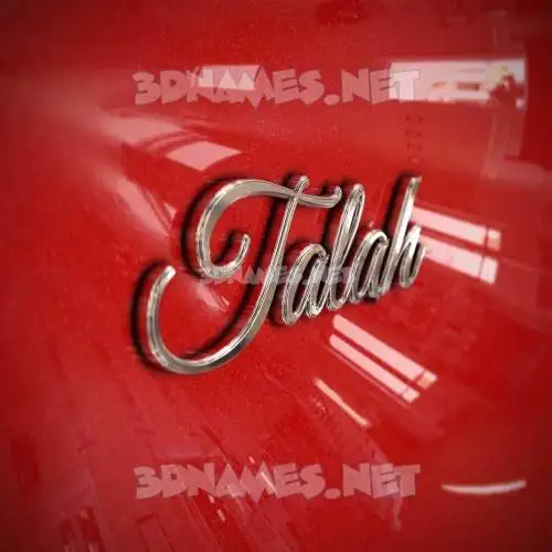 talah in Car Paint style - 3D name wallpaper talah in Car Paint style - 3D name wallpaper
