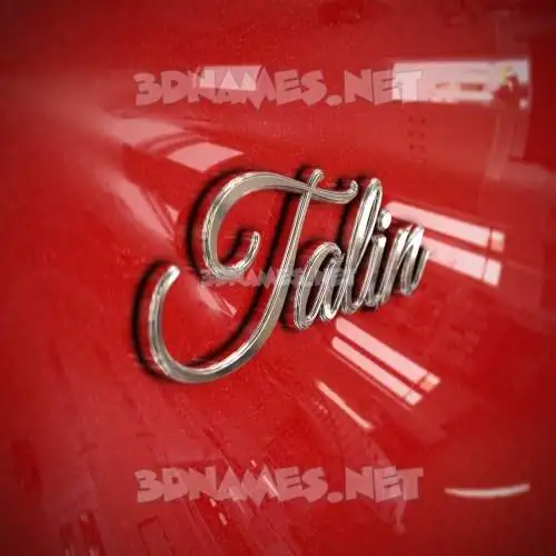talin in Car Paint style - 3D name wallpaper talin in Car Paint style - 3D name wallpaper