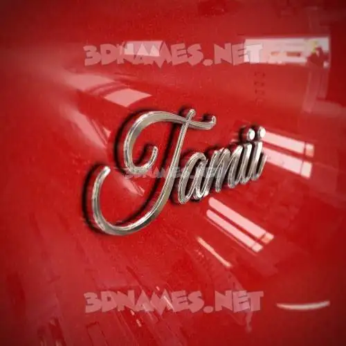 tamii in Car Paint style - 3D name wallpaper tamii in Car Paint style - 3D name wallpaper