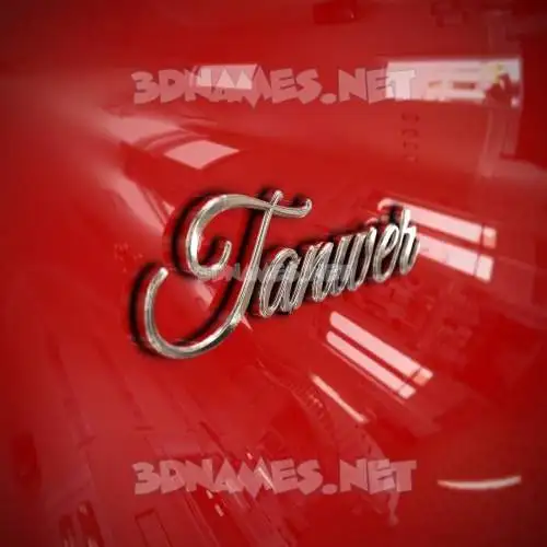 tanwer in Car Paint style - 3D name wallpaper tanwer in Car Paint style - 3D name wallpaper