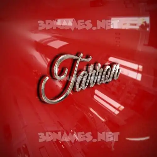 tarron in Car Paint style - 3D name wallpaper tarron in Car Paint style - 3D name wallpaper