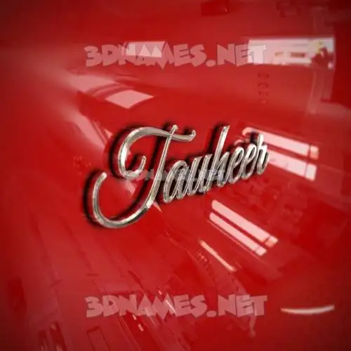 tauheer in Car Paint style - 3D name wallpaper tauheer in Car Paint style - 3D name wallpaper
