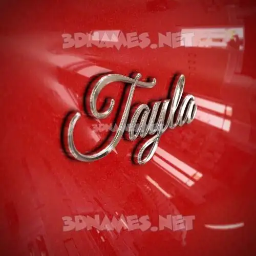 tayla in Car Paint style - 3D name wallpaper tayla in Car Paint style - 3D name wallpaper