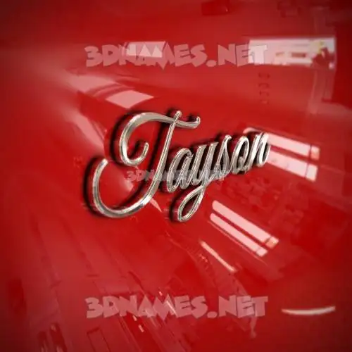 tayson in Car Paint style - 3D name wallpaper tayson in Car Paint style - 3D name wallpaper