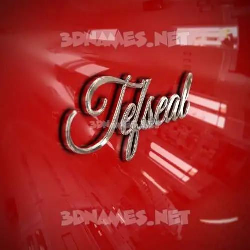 tefseal in Car Paint style - 3D name wallpaper tefseal in Car Paint style - 3D name wallpaper