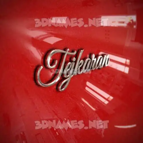 tejkaran in Car Paint style - 3D name wallpaper tejkaran in Car Paint style - 3D name wallpaper