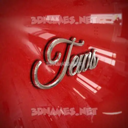 tews in Car Paint style - 3D name wallpaper tews in Car Paint style - 3D name wallpaper