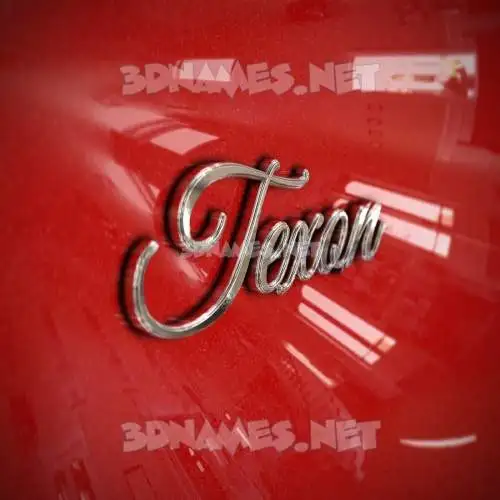 texon in Car Paint style - 3D name wallpaper texon in Car Paint style - 3D name wallpaper