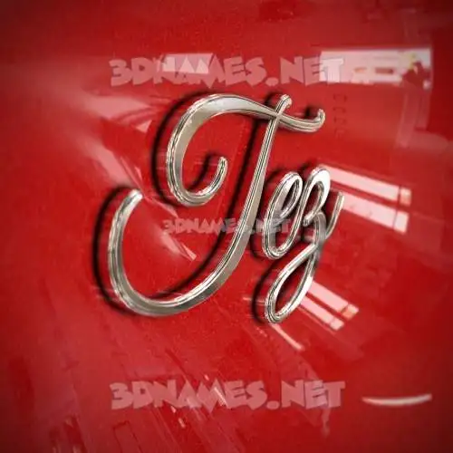 tez in Car Paint style - 3D name wallpaper