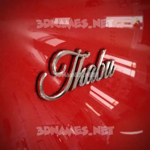 thabu in Car Paint style - 3D name wallpaper thabu in Car Paint style - 3D name wallpaper