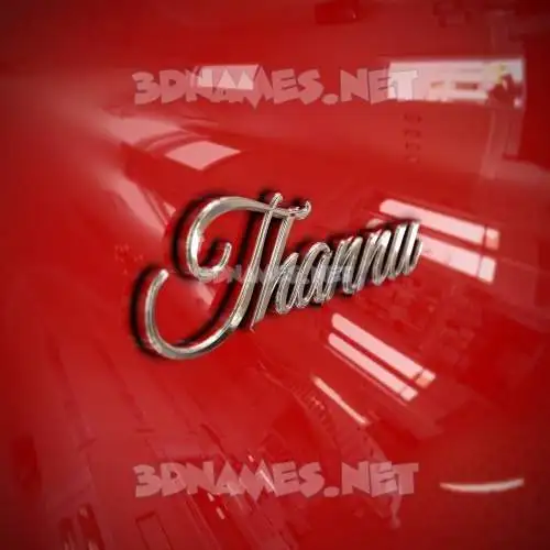 thannu in Car Paint style - 3D name wallpaper thannu in Car Paint style - 3D name wallpaper