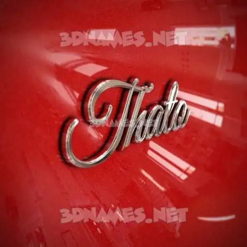 thato in Car Paint style - 3D name wallpaper thato in Car Paint style - 3D name wallpaper