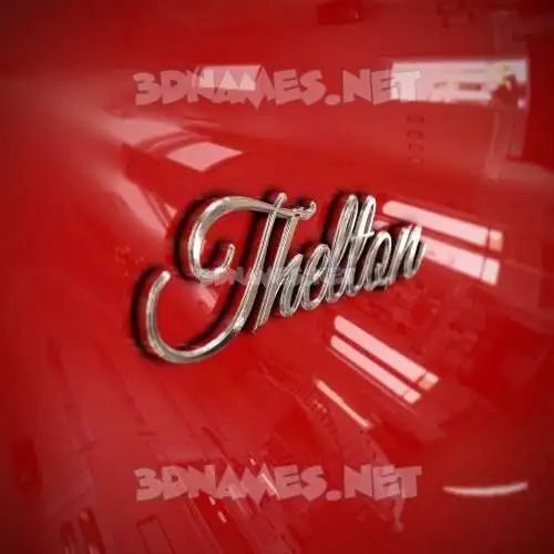 thelton in Car Paint style - 3D name wallpaper thelton in Car Paint style - 3D name wallpaper