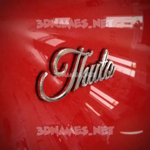 thuto in Car Paint style - 3D name wallpaper thuto in Car Paint style - 3D name wallpaper