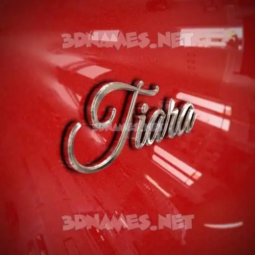 tiara in Car Paint style - 3D name wallpaper tiara in Car Paint style - 3D name wallpaper