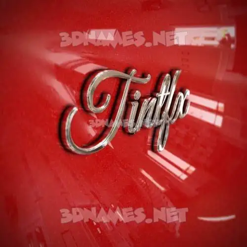 tintfx in Car Paint style - 3D name wallpaper