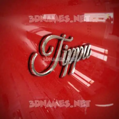 tippu in Car Paint style - 3D name wallpaper tippu in Car Paint style - 3D name wallpaper