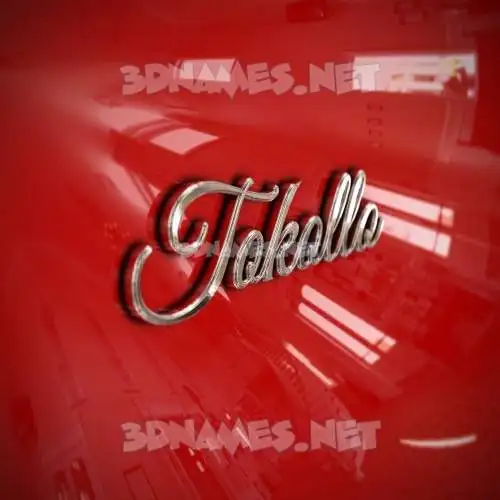 tokollo in Car Paint style - 3D name wallpaper tokollo in Car Paint style - 3D name wallpaper