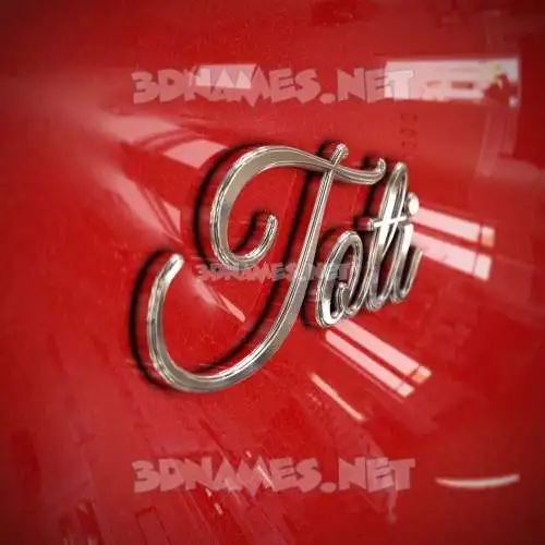 toti in Car Paint style - 3D name wallpaper toti in Car Paint style - 3D name wallpaper