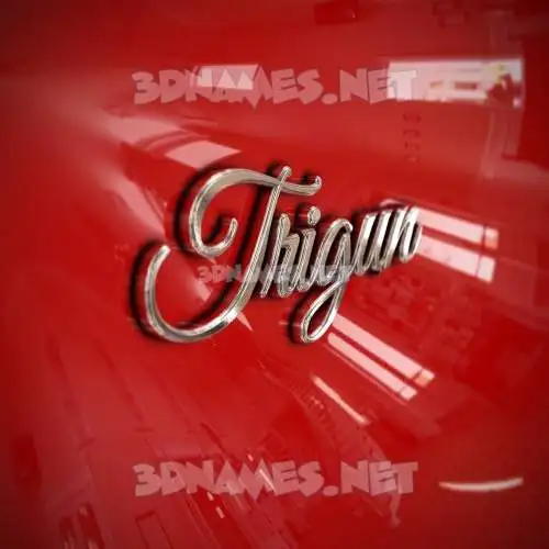 trigun in Car Paint style - 3D name wallpaper trigun in Car Paint style - 3D name wallpaper