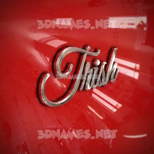trish in Car Paint style - 3D name wallpaper trish in Car Paint style - 3D name wallpaper