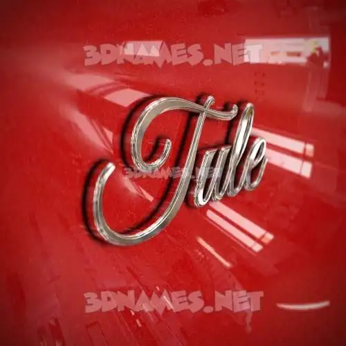 tule in Car Paint style - 3D name wallpaper tule in Car Paint style - 3D name wallpaper