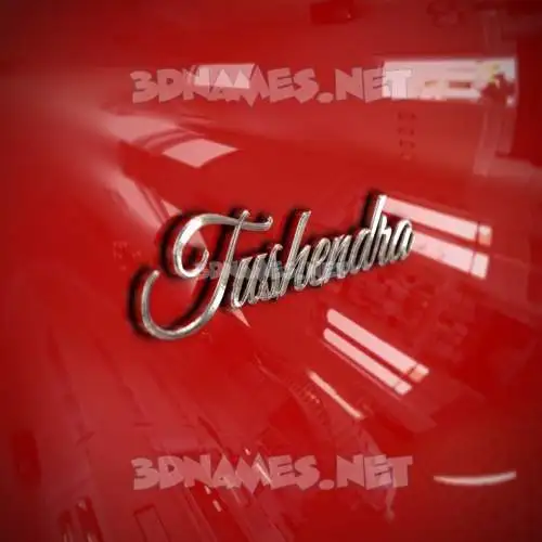 tushendra in Car Paint style - 3D name wallpaper