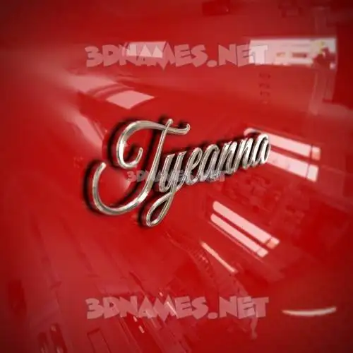 tyeanna in Car Paint style - 3D name wallpaper tyeanna in Car Paint style - 3D name wallpaper