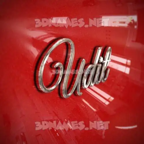 udit in Car Paint style - 3D name wallpaper udit in Car Paint style - 3D name wallpaper