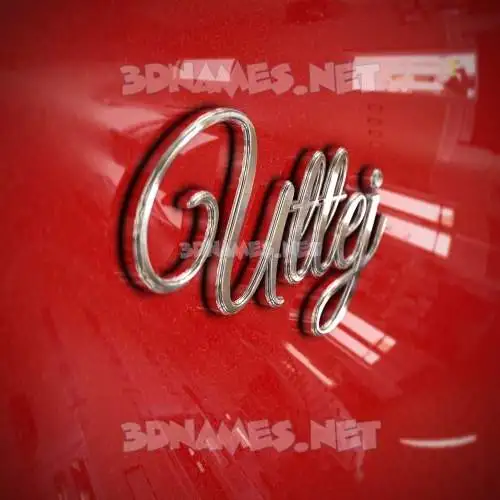 uttej in Car Paint style - 3D name wallpaper uttej in Car Paint style - 3D name wallpaper
