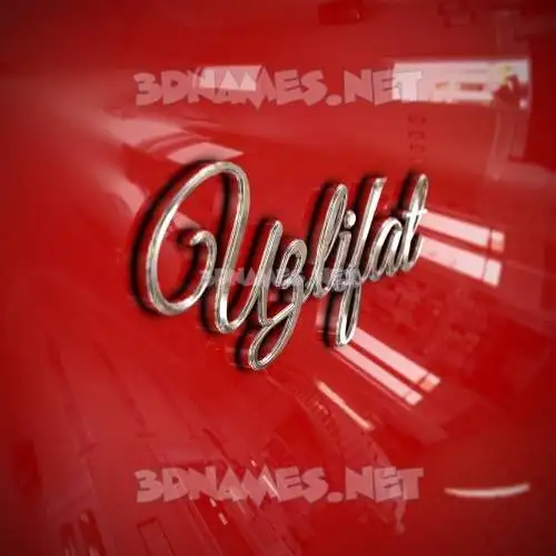 uzlifat in Car Paint style - 3D name wallpaper uzlifat in Car Paint style - 3D name wallpaper
