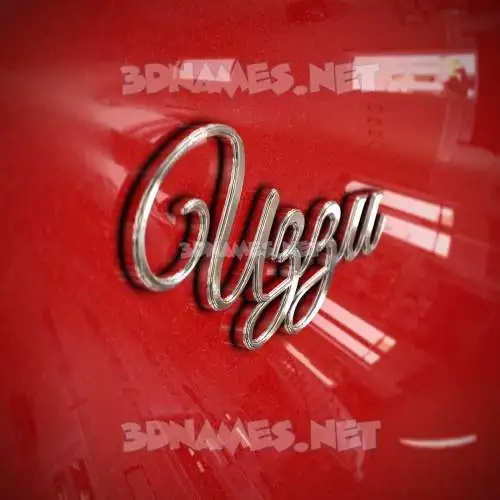 uzzu in Car Paint style - 3D name wallpaper uzzu in Car Paint style - 3D name wallpaper