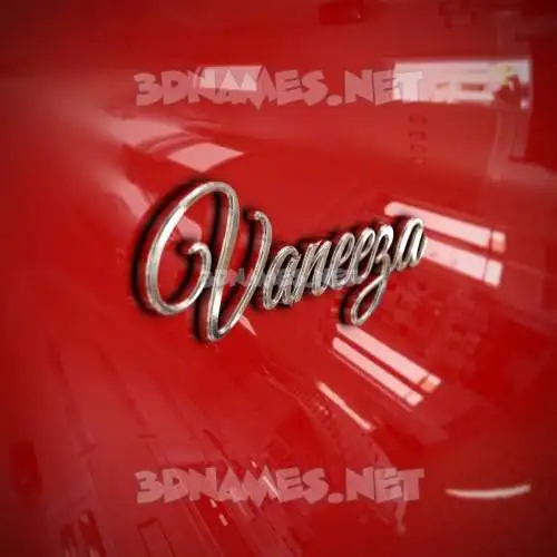 vaneeza in Car Paint style - 3D name wallpaper vaneeza in Car Paint style - 3D name wallpaper