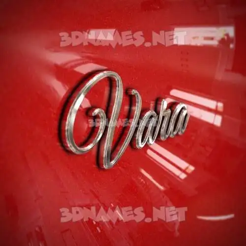 vara in Car Paint style - 3D name wallpaper vara in Car Paint style - 3D name wallpaper