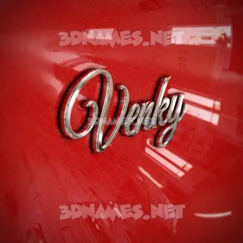 venky in Car Paint style - 3D name wallpaper