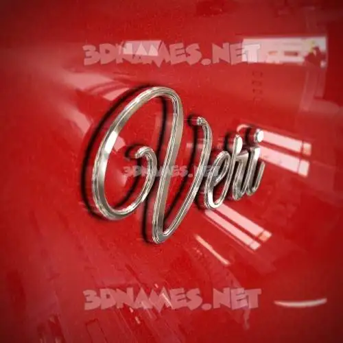veri in Car Paint style - 3D name wallpaper veri in Car Paint style - 3D name wallpaper