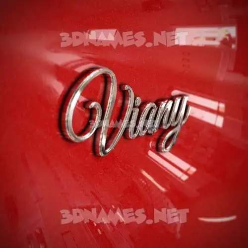 viany in Car Paint style - 3D name wallpaper