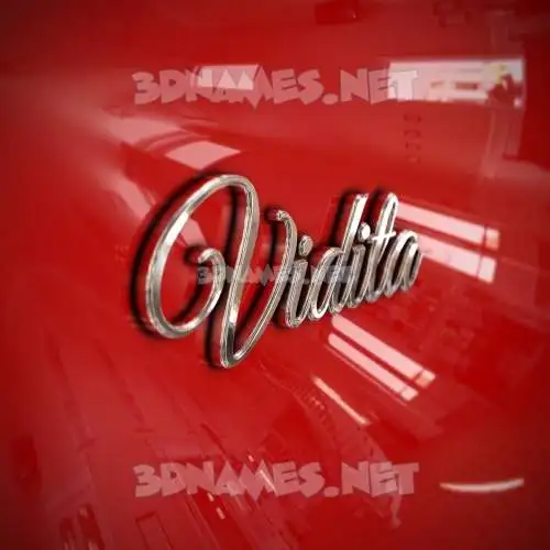 vidita in Car Paint style - 3D name wallpaper vidita in Car Paint style - 3D name wallpaper