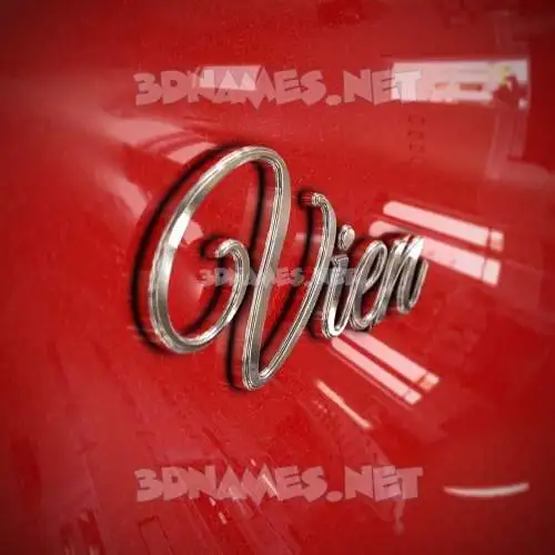 vien in Car Paint style - 3D name wallpaper vien in Car Paint style - 3D name wallpaper