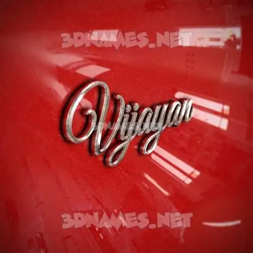 vijayan in Car Paint style - 3D name wallpaper