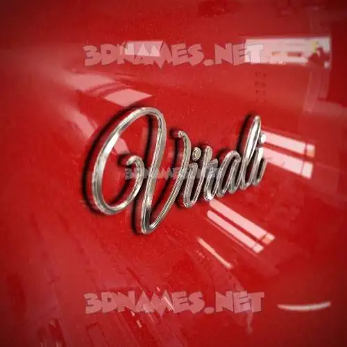 virali in Car Paint style - 3D name wallpaper virali in Car Paint style - 3D name wallpaper