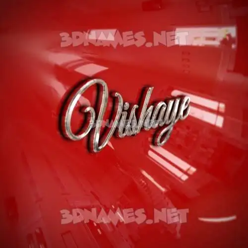 vishaye in Car Paint style - 3D name wallpaper vishaye in Car Paint style - 3D name wallpaper