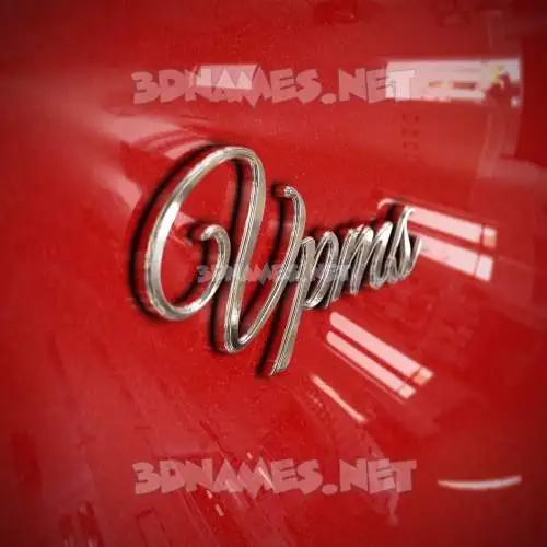 vpms in Car Paint style - 3D name wallpaper vpms in Car Paint style - 3D name wallpaper