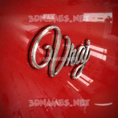 vraj in Car Paint style - 3D name wallpaper vraj in Car Paint style - 3D name wallpaper